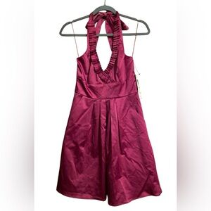 NWT JUMP GIRL RUFFLE HALTER NECK KNEE LENGTH DRESS SIZE 3/4